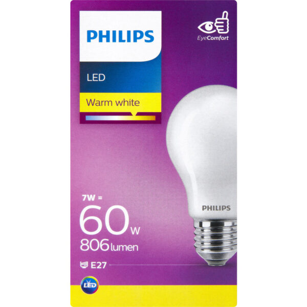 Philips LED Filament Standaard Mat E27 60W - Albert Heijn