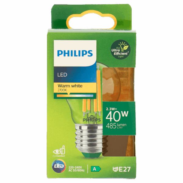 Philips LED Kogel 40W E27 2700K CL UE - PLUS