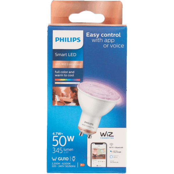 Philips Smart LED 50W GU10 gekleurd licht - PLUS