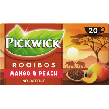Pickwick Mango & Perzik Rooibos thee - JUMBO