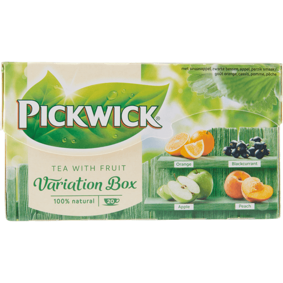 Pickwick Vruchtenthee fruitvariatie groen kop 20 zakjes - Dirk