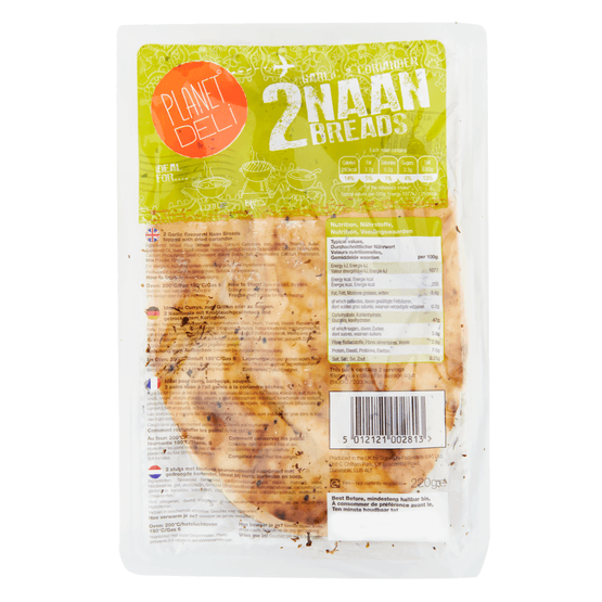 Planet Deli Naan brood knoflook-koriander - Dirk