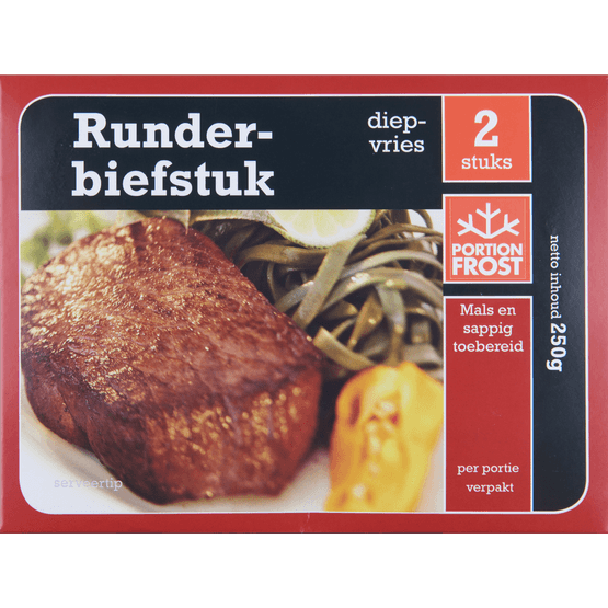 Portion Frost Runderbiefstuk 2 stuks - Dirk