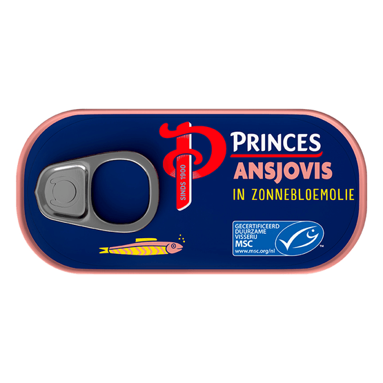 Princes Ansjovis in zonnebloemolie - Dirk