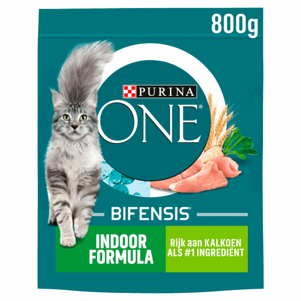 Purina One Indoor kattenvoer rijk aan kalkoen - PLUS