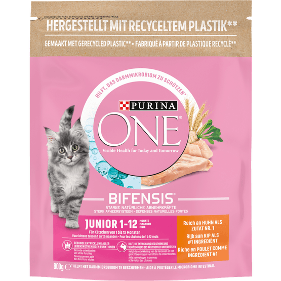 Purina One Kattenvoer junior kip & volkoren granen - Dirk