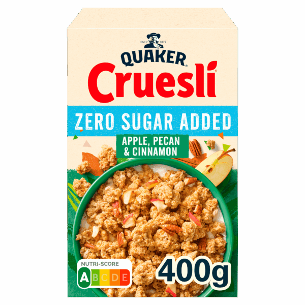 Quaker Cruesli Zero Sugar Added Apple & Pecan - PLUS