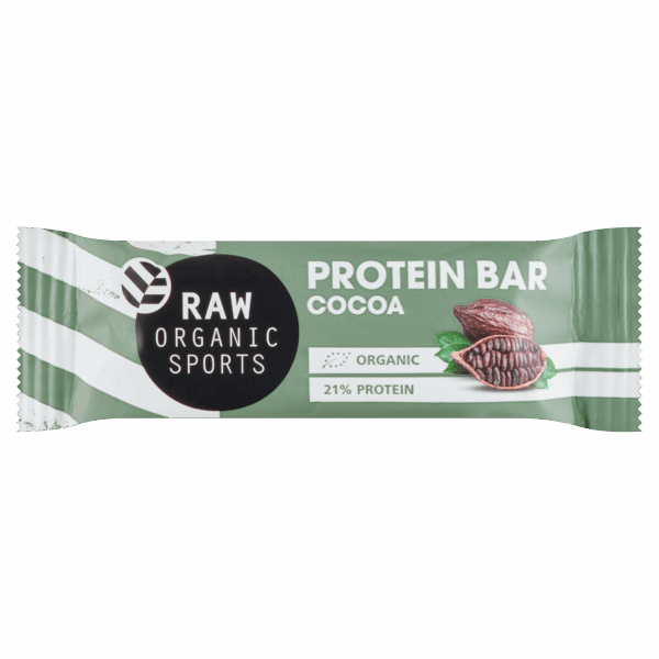 RAW Organic Sports Protein Chocolate Bar Bio - PLUS