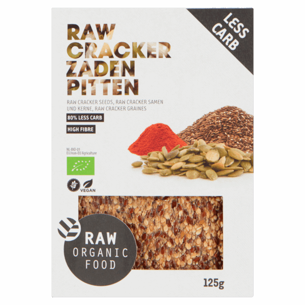 Raw Organic Food Crackers zaden-pitten - PLUS