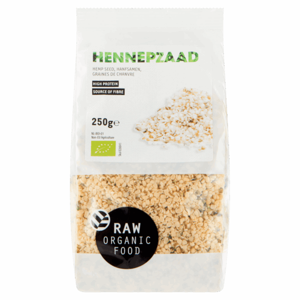 Raw Organic Food Hennepzaad biologisch - PLUS