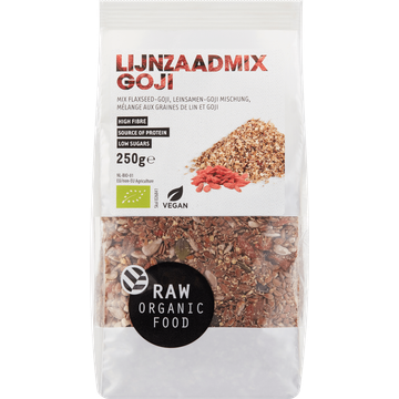 Raw Organic Food Lijnzaadmix Goji - JUMBO