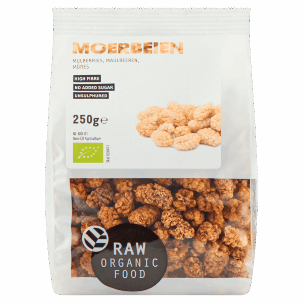 Raw Organic Food Moerbeien biologisch - PLUS