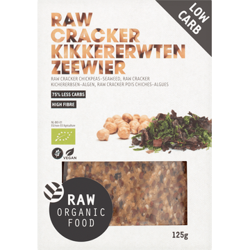 Raw Organic Food Raw Cracker Kikkererwten Zeewier - JUMBO