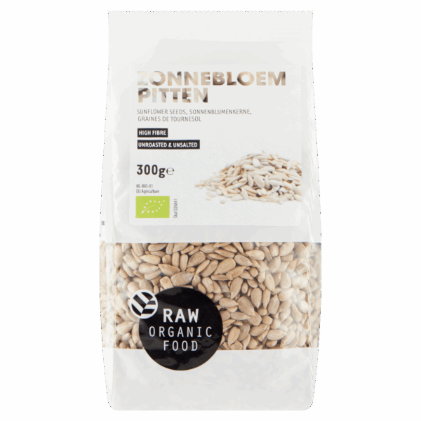 Raw Organic Food Zonnebloempitten biologisch - PLUS