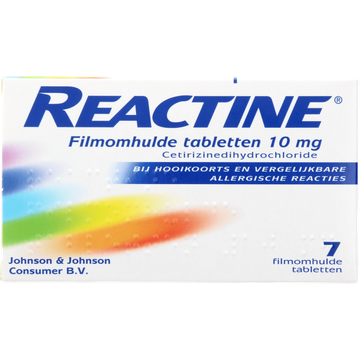 Reactine Tabletten bij hooikoorts of allergie 10mg