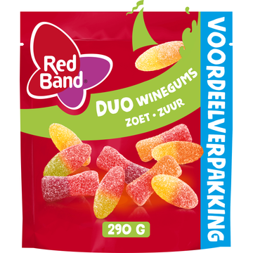Red Band Duo Winegums Zoet Zuur Voordeelverpakking - JUMBO