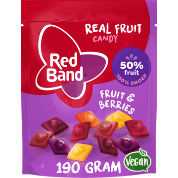 Red Band Real Fruit Candy Fruit & Berries - JUMBO
