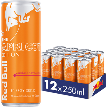 Red Bull Energy Drink Abrikoos-Aardbeismaak The Apricot Edition - JUMBO