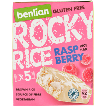 Rocky Rice Gluten Free Raspberry Rice Bar - JUMBO