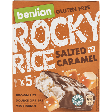 Rocky Rice Gluten Free Salted Caramel Rice Bar - JUMBO