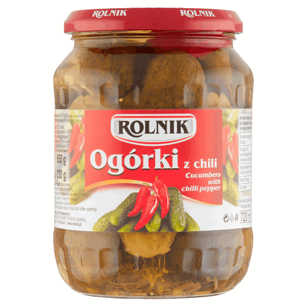 Rolnik Ogorki Chili / Augurk met pepers - PLUS