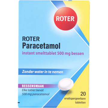 Roter Paracetamol 500 mg Instant smelttablet bessensmaak - JUMBO
