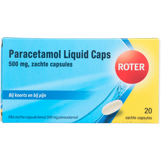 Roter Paracetamol liquid caps - Dirk