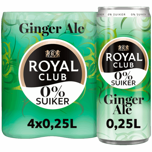 Royal Club Ginger ale 0% suiker - PLUS