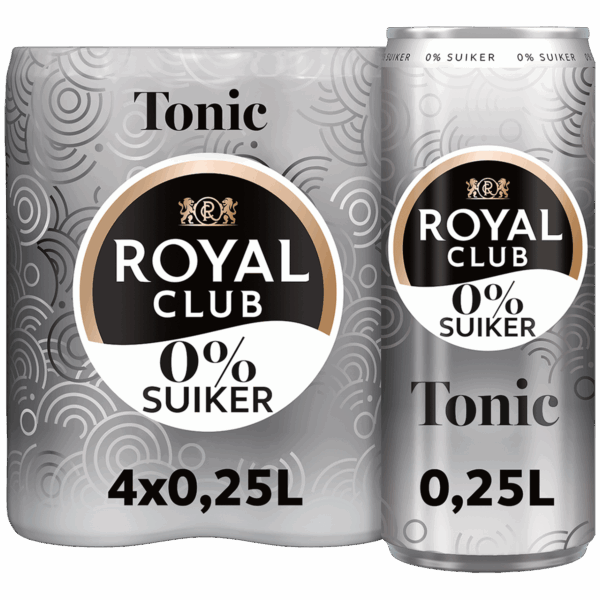 Royal Club Tonic 0% suiker - PLUS