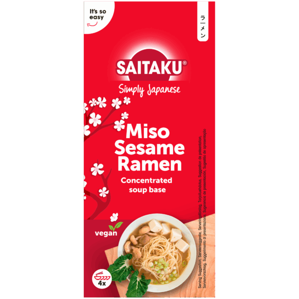 Saitaku Miso Sesame Ramen 4x 50 gram - PLUS