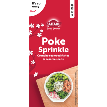 Saitaku Poke Sprinkle Crunchy Seaweed Flakes & Sesame Seeds - JUMBO