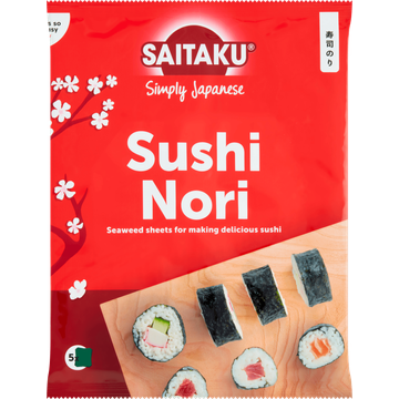 Saitaku Sushi Nori 5 Vellen - JUMBO