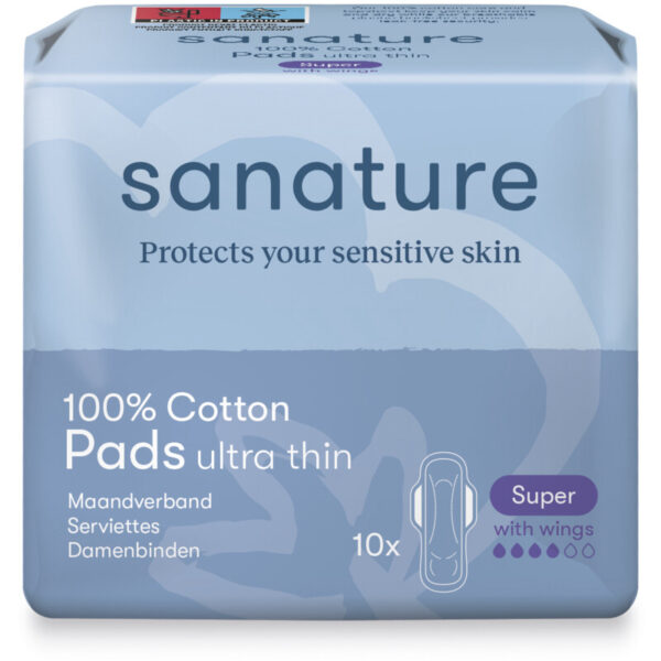 Sanature Katoenen Maandverband Super - Albert Heijn