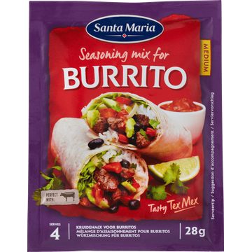 Santa Maria Burrito Kruidenmix Medium - JUMBO