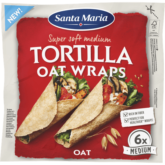 Santa Maria Wraps tortilla oat - Dirk