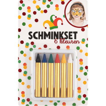 Schminkset 6 Kleuren - JUMBO