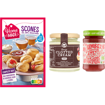 Scones met Clotted Cream en Aardbeienspread - JUMBO