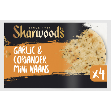 Sharwood's Garlic & Coriander Mini Naans - JUMBO