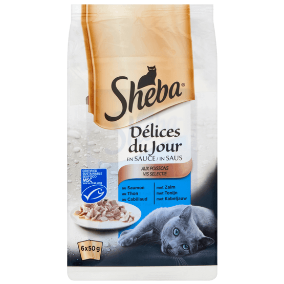 Sheba Délices du jour vis in saus - Dirk