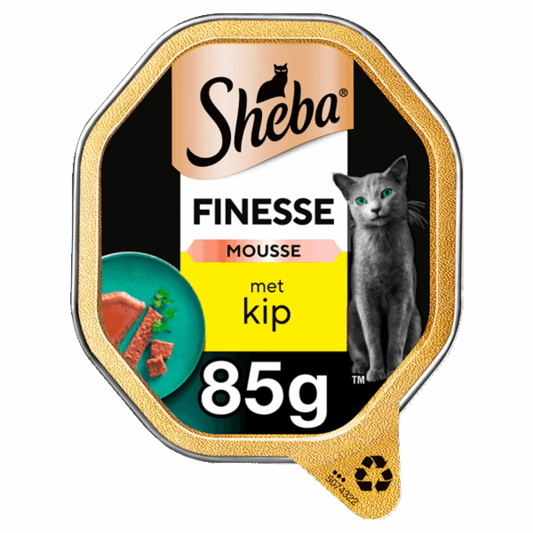 Sheba Finesse Mousse Kip Kattenvoer - PLUS