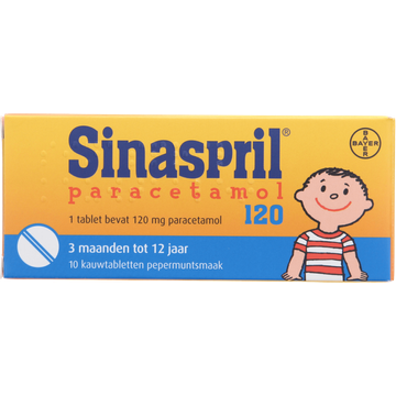 Sinaspril Paracetamol kauwtabletten 120 mg - JUMBO