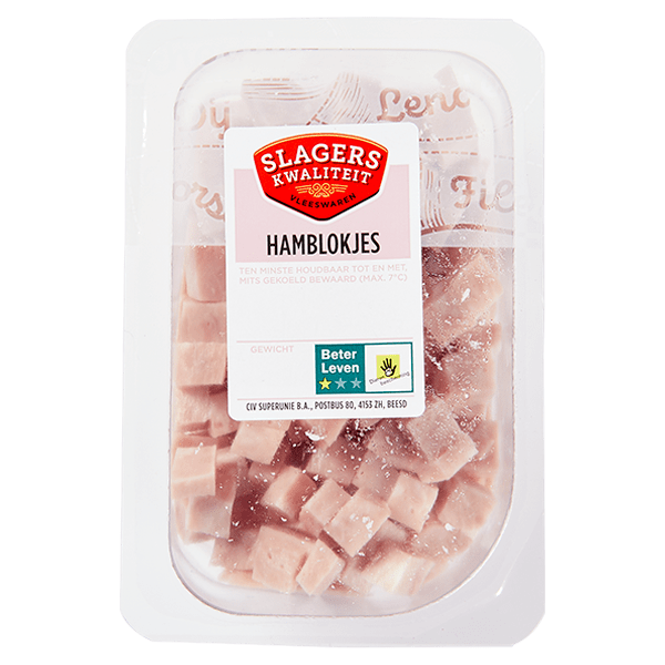 Slagers Kwaliteit Hamblokjes - PLUS