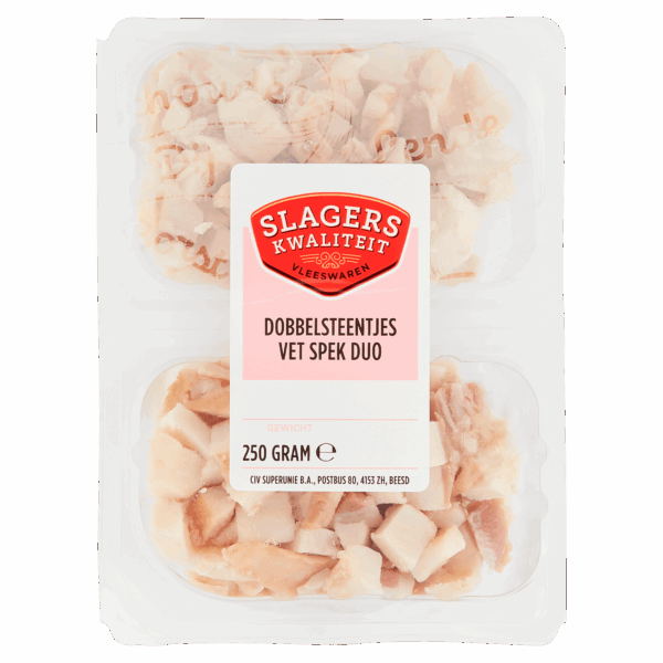 Slagers Kwaliteit Vetspek Dobbelsteentjes Duo - PLUS