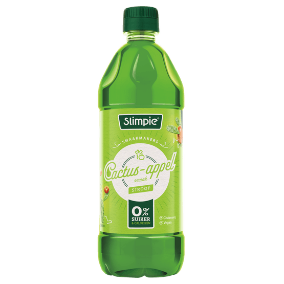Slimpie Limonadesiroop cactus appel 0% suiker - Dirk