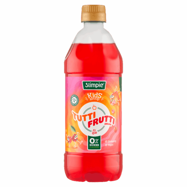 Slimpie Limonadesiroop kids tutti frutti - PLUS
