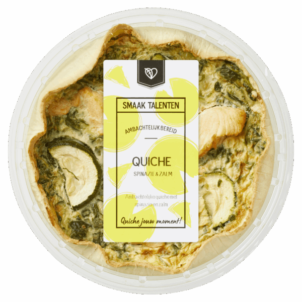 Smaak Talenten Quiche Spinazie en Zalm - PLUS