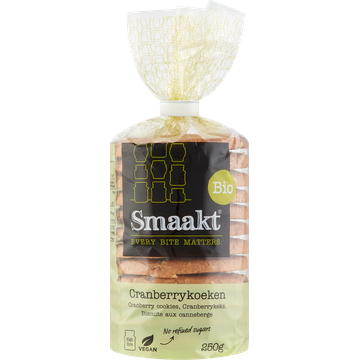 Smaakt Bio Cranberrykoeken - JUMBO