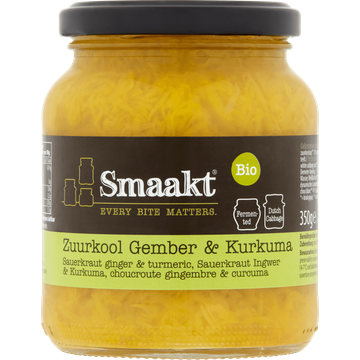 Smaakt Bio Zuurkool Gember & Kurkuma - JUMBO