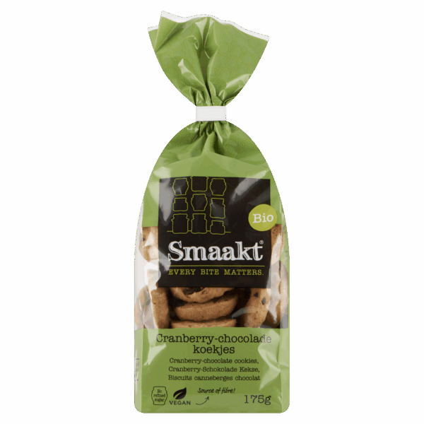 Smaakt Cranberry Chocoladekoekjes Biologisch - PLUS