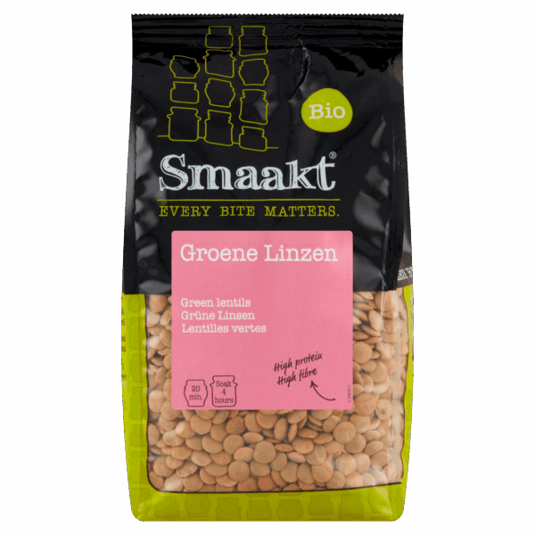 Smaakt Groene linzen biologisch - PLUS